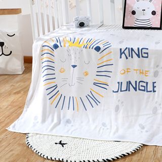 Chăn lụa cho bé 2 lớp cotton tre Pukid 110x120cm