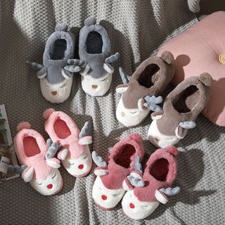 Dép bông tuần lộc cute. Dép bông đế cao su siêu mềm (hàng sẵn)