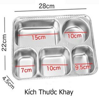 Hộp cơm ruột inox 5 ngăn kèm thìa, đũa giá sỉ - giá bán buôn