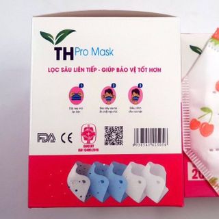 [THÙNG] KHẨU TRANG Y TẾ TH PRO MASK 95+ TRẺ EM (GIAO MÀU NGẪU NHIÊN) giá sỉ