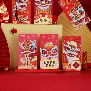 Bao lixi 2022 họa tiết sinh động - set/6cai
