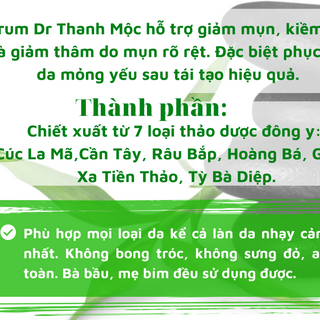THUỐC TRỊ MỤN DR THANH MỘC