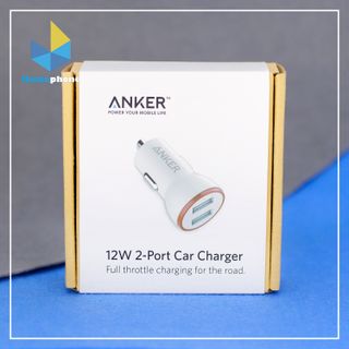 Tẩu Sạc Nhanh Anker 2 Cổng 12w Chính Hãng