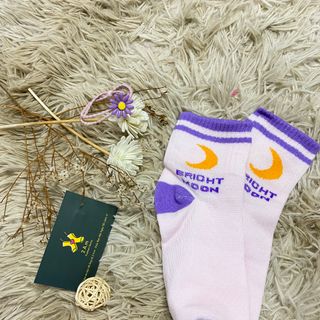 |FREESHIP| Set 5 Đôi Tất Vớ Cổ Cao Tím Xinh Xinh, Tất Vớ Nam Nữ Đẹp Thời Trang Trend