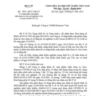 KIT Test Nhanh Covid-19 Chính Hãng HUMASIS, Độ Chính Xác Cao [Có xuất VAT]
