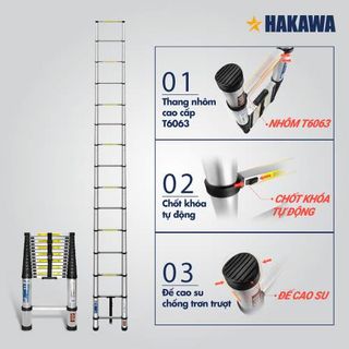 Thang Nhôm Rút Đơn HAKAWA HK-150