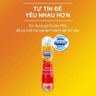 [Chính hãng Thái Lan] Gel bôi trơn hương dâu Durex Saucy Strawberry 100ml