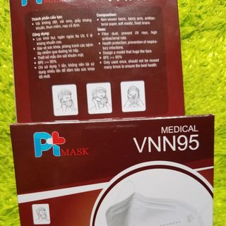 Khẩu trang y tế 5 lớp VNN95 kháng khuẩn hàng công ty