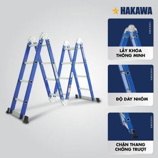 Thang Nhôm Gấp Đa Năng 4 Khúc HAKAWA HK-404