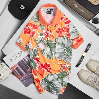 Áo thun nam polo có cổ thun cotton 100%