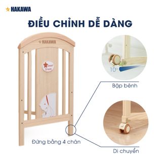 Nôi Cũi Em Bé HAKAWA Hoàng Gia Combo 3