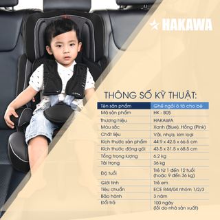 Ghế ngồi ô tô cho bé HAKAWA HK-B05