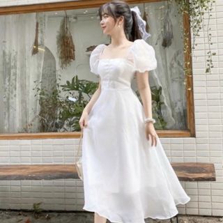 ĐẦM TRẮNG DỰ TIỆC DÁNG DÀI