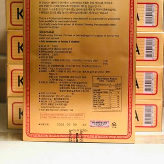 Trà Sâm Buleebang Hàn Quốc (3g x 100 gói)