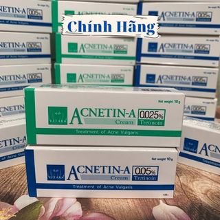 Acnetin 0.025 % kem bôi mụn 10g
