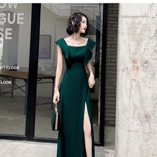 ĐẦM MAXI XANH CÁNH TIÊN - DT1467