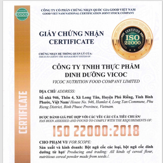 [500g] Ngũ Cốc Dinh Dưỡng Cao Cấp VICOC, Ngũ Cốc Ăn Sáng Dành Cho Cả Gia Đình