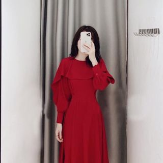 ĐẦM TAY DÀI BÈO 2 MÀU