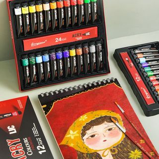Acrylic bộ 12/24 màu 12ml Giorgione - màu vẽ chuyên nghiệp