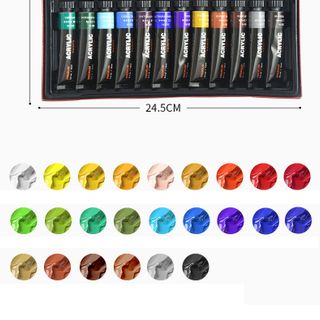 Acrylic bộ 12/24 màu 12ml Giorgione - màu vẽ chuyên nghiệp