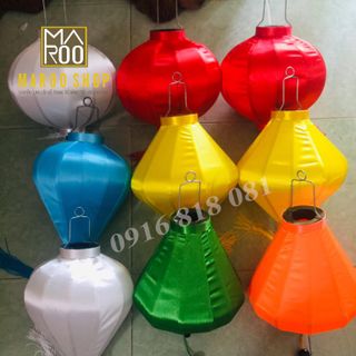 Đèn lồng Hội An vải phi bóng size 30 cm chuyên dùng trang trí quán xá , nhà hàng ....
