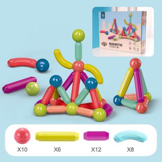 Bộ Đồ Chơi Xếp Hình Nam Châm, Xếp Hình Lego Thông Minh Cho Bé, Đồ Chơi Trẻ Em Phát Triển Trí Tuệ (25/36/42/64 chi tiết)