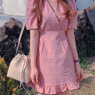 ĐẦM TAY LỠ THẮT EO 2 MÀU