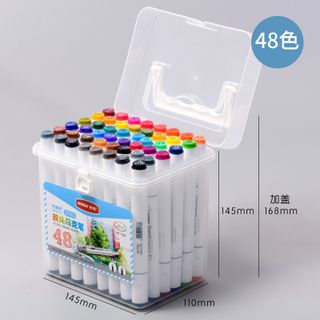 Bút Màu Marker Hai Đầu Nora Cao Cấp (Hộp nhựa)
