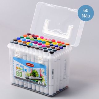 Bút Màu Marker Hai Đầu Nora Cao Cấp (Hộp nhựa)