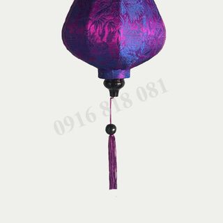 Đèn lồng Hội An vải lụa tơ tằm size 30 cm chuyên dùng để trang trí quán xá