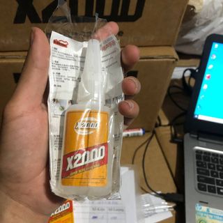 Keo Dán X2000 Siêu Dính, Keo Dán Đa Năng Dán Tất Cả Vật Liệu Bằng Gỗ, Vải, Gốm Sứ, Nhựa An Toàn Với Da Tay (Dạng nước)