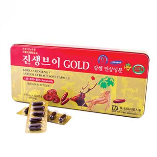 Viên Linh Chi Hồng Sâm Nhung Hươu Dongwon Korean Ginseng V Antler Extract Soft Capsule Gold 120 Viên giá sỉ