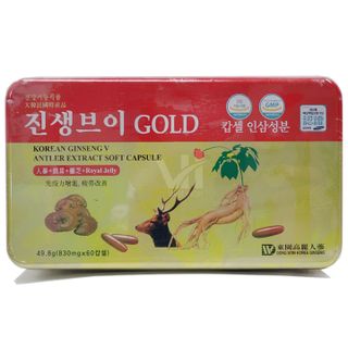 Viên Linh Chi Hồng Sâm Nhung Hươu Dongwon Korean Ginseng V Antler Extract Soft Capsule Gold 60 Viên giá sỉ