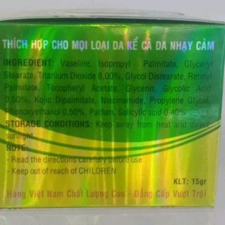 Kem Pt Bert thảo mộc trà xanh nám tàn nhang đồi mồi 15gr (giá bao bì 159k)