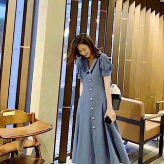 ĐẦM SƠ MI NÚT TRẮNG 3 MÀU