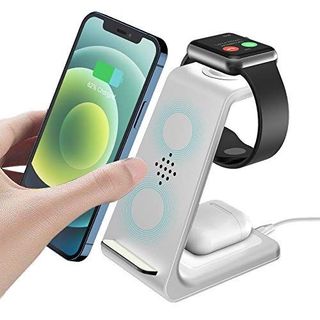 Sạc Nhanh Không Dây Đa Năng Độc Đáo 3in1 WCT-S9 Chuẩn Qi Có In Logo Theo Yêu Cầu - Bảo hành 6 tháng