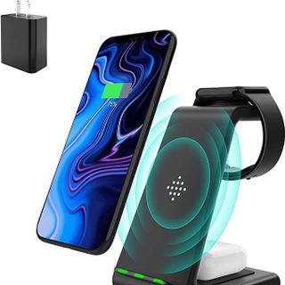 Sạc Nhanh Không Dây Đa Năng Độc Đáo 3in1 WCT-S9 Chuẩn Qi Có In Logo Theo Yêu Cầu - Bảo hành 6 tháng