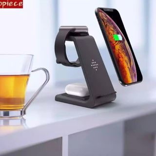 Sạc Nhanh Không Dây Đa Năng Độc Đáo 3in1 WCT-S9 Chuẩn Qi Có In Logo Theo Yêu Cầu - Bảo hành 6 tháng