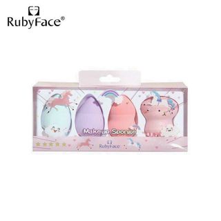 Set 3 mút trang điểm và 1 rửa mặt bạch tuộc RUBYFACE