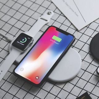 Sạc Nhanh Không Dây Đa Năng 2in1 WCT-K33 Chuẩn Qi Có In Logo Theo Yêu Cầu - Bảo hành 6 tháng