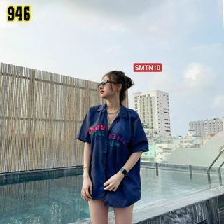 ÁO SƠ MI PHOM RỘNG UNISEX SIÊU IU giá sỉ