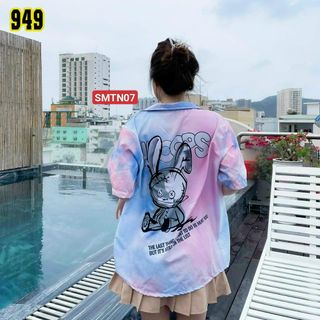 ÁO SƠ MI PHOM RỘNG UNISEX SIÊU IU