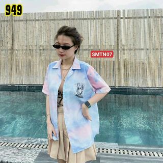 ÁO SƠ MI PHOM RỘNG UNISEX SIÊU IU