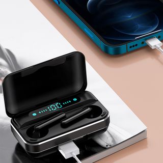 Tai Nghe Bluetooth MN08 Seri 5.1 Không Dây Cảm Ứng Cho IOS Và Android Kiêm Sạc Dự Phòng Chống Nước - Bảo hành 6 tháng