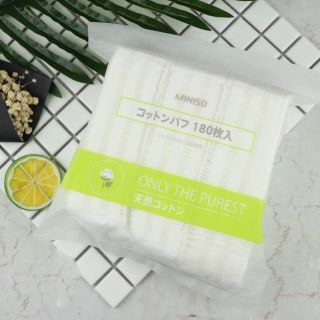 Bông tẩy trang miniso 180 miếng
