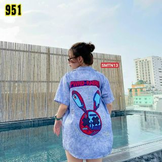ÁO SƠ MI PHOM RỘNG UNISEX SIÊU CUTE