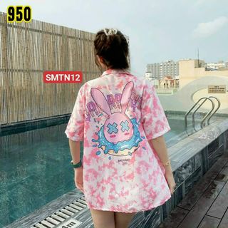 ÁO SƠ MI PHOM RỘNG UNISEX SIÊU CUTE