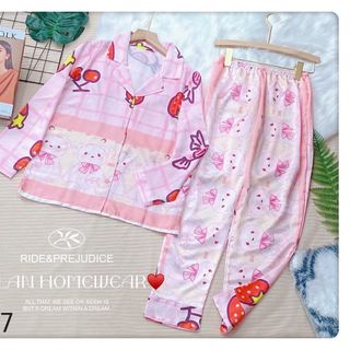 Pijama lụa Latin cao cấp hàng thiết kế [Freesize + Hình thật chụp] Lillyshop