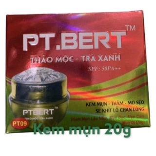 Kem Pt Bert thảo mộc trà xanh mụn thâm mờ sẹo 20gr (giá bao bì 199k)