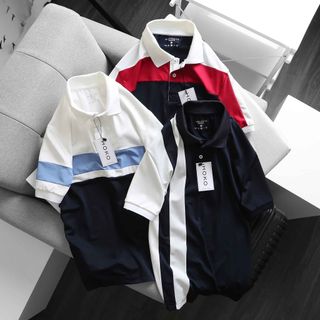 ÁO THUN POLO NAM PHỐI MÀU SỌC HOKO